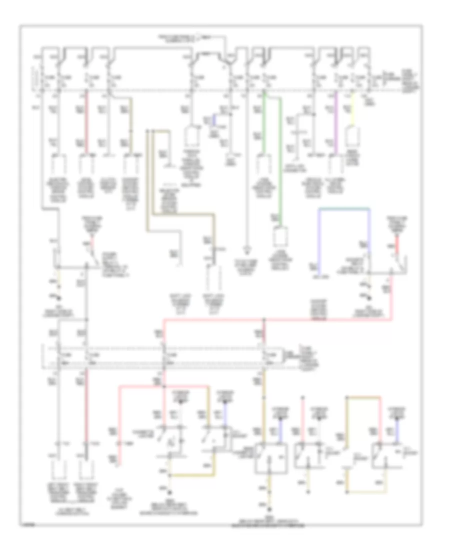 Power Distribution Wiring Diagram 7 of 9 for Audi A6 Premium Quattro 2013
