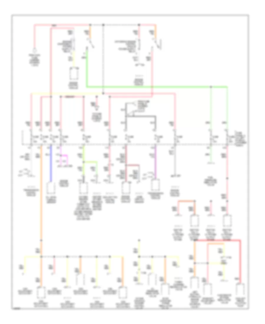 Power Distribution Wiring Diagram (9 of 9) for Audi A6 Premium Quattro 2013