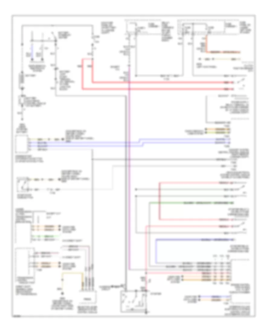 Starting Wiring Diagram for Audi A5 2.0T 2011