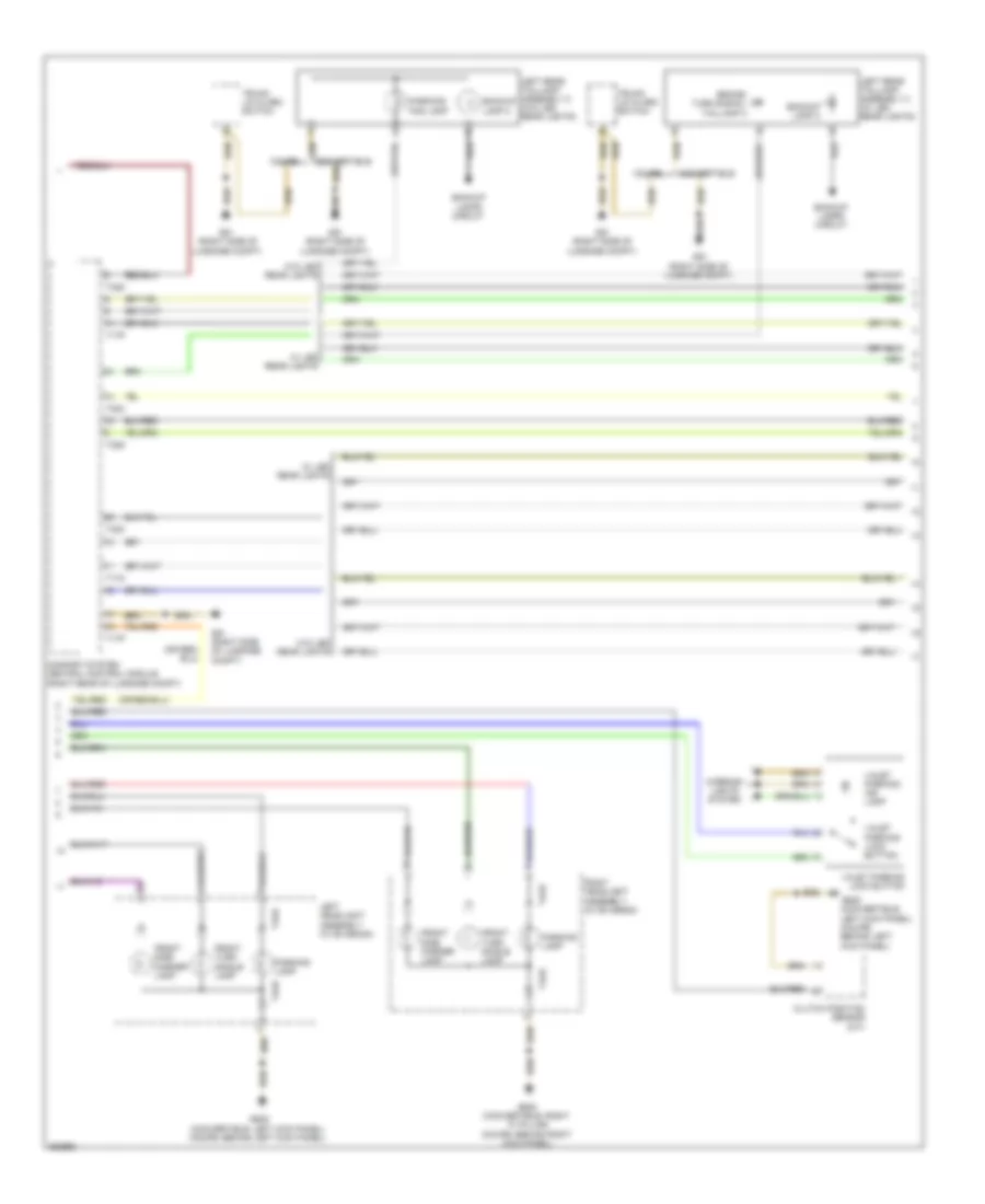 Exterior Lamps Wiring Diagram (2 of 3) for Audi A5 2.0T 2011