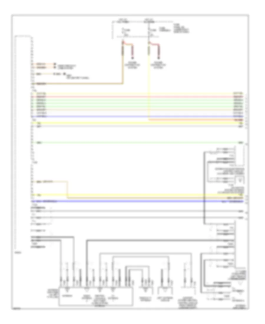 Radio Wiring Diagram, Convertible Premium Infotainment (1 of 3) for Audi A5 2.0T 2011