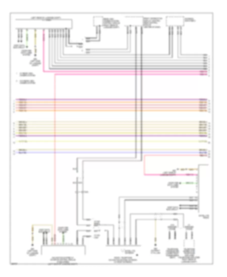 Radio Wiring Diagram, Coupe Premium MMI (2 of 3) for Audi A5 2.0T 2011