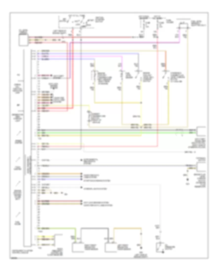 Instrument Cluster Wiring Diagram, Except Convertible for Audi RS 4 2008