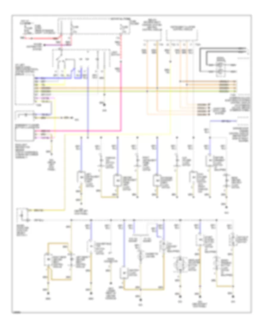 Instrument Illumination Wiring Diagram, Convertible (1 of 2) for Audi RS 4 2008