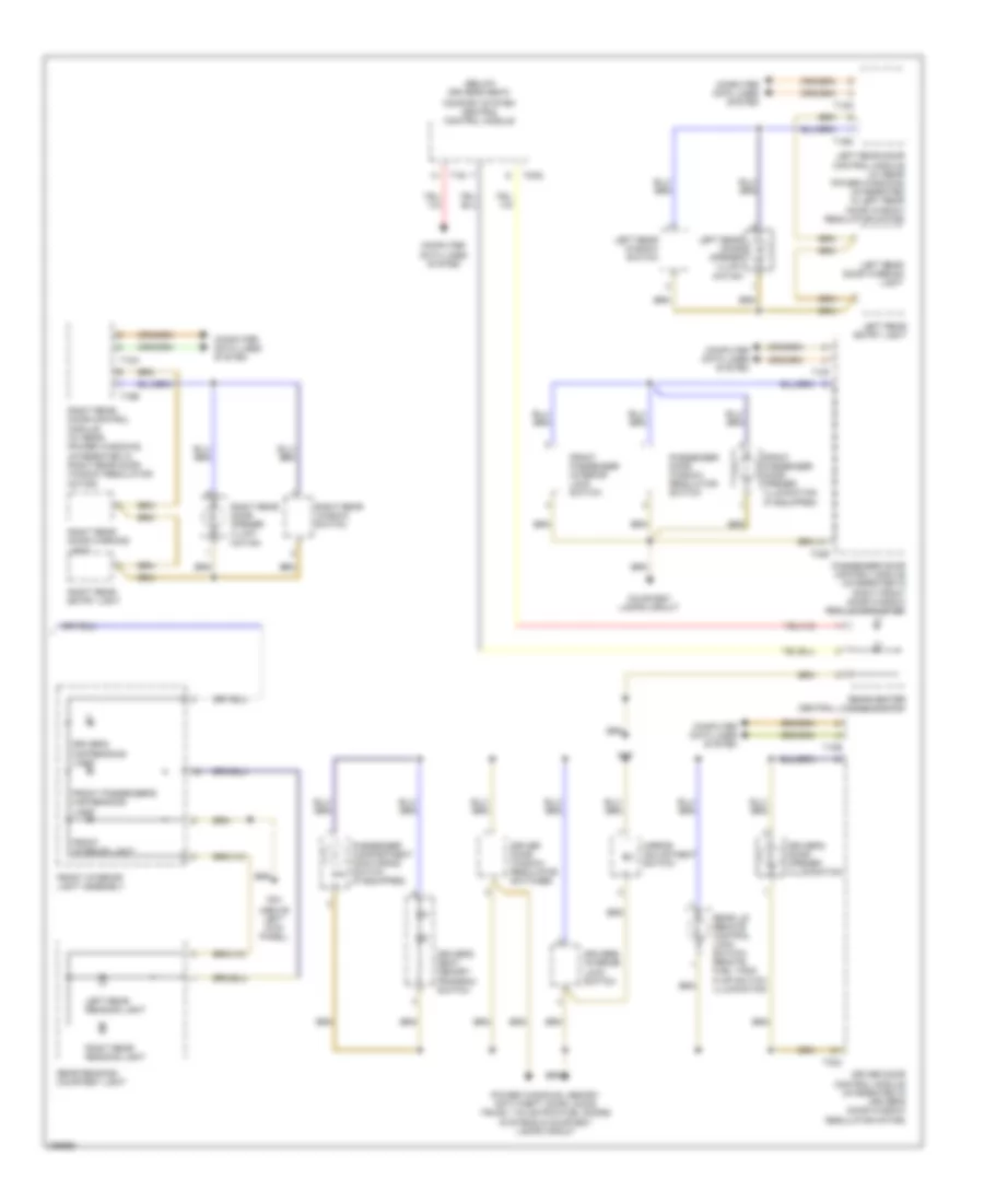 Instrument Illumination Wiring Diagram Except Convertible 2 of 2 for Audi RS 4 2008