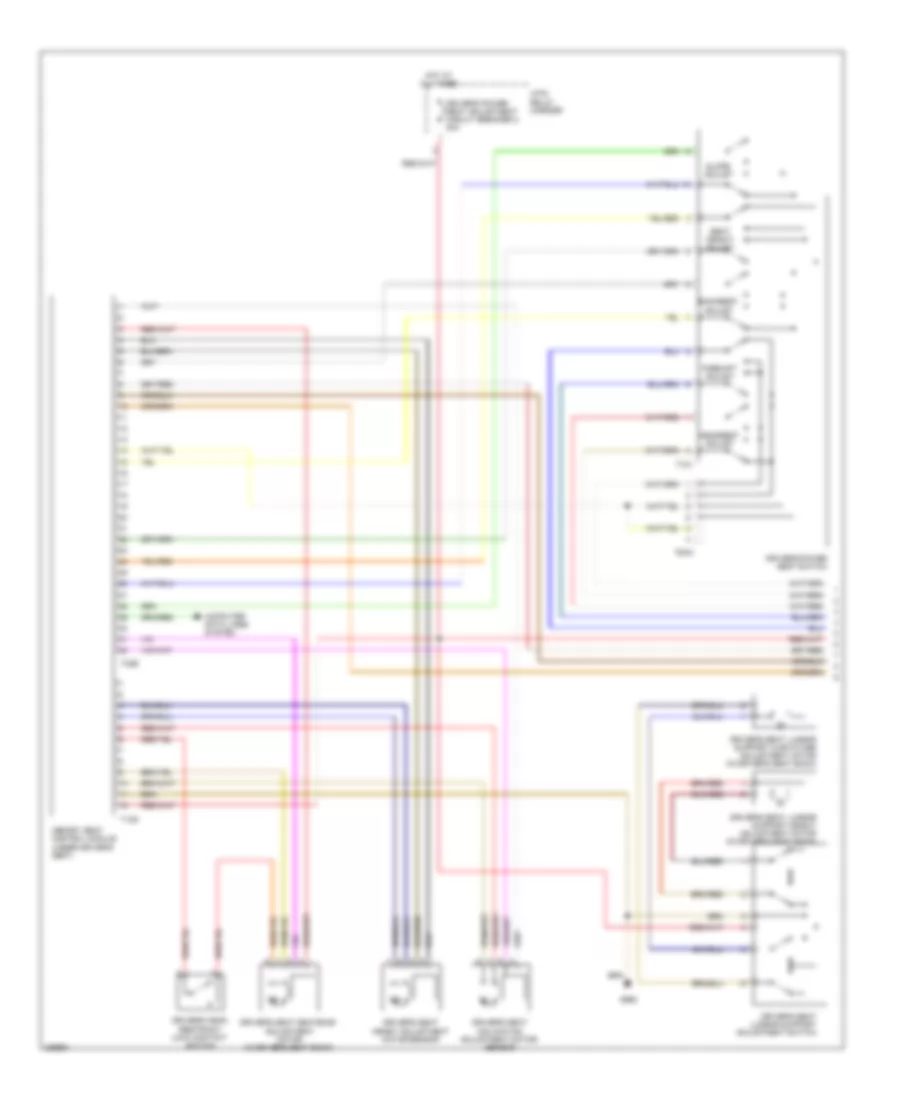 Memory Systems Wiring Diagram Convertible 1 of 4 for Audi RS 4 2008