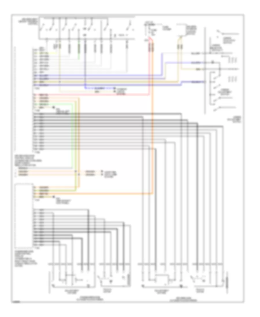Memory Systems Wiring Diagram, Except Convertible (2 of 2) for Audi RS 4 2008