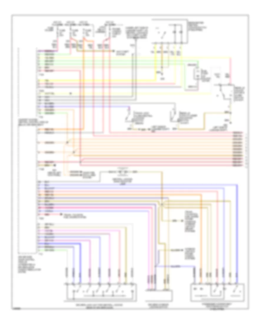 Power Door Locks Wiring Diagram Except Convertible with Rear Power Windows 1 of 2 for Audi RS 4 2008