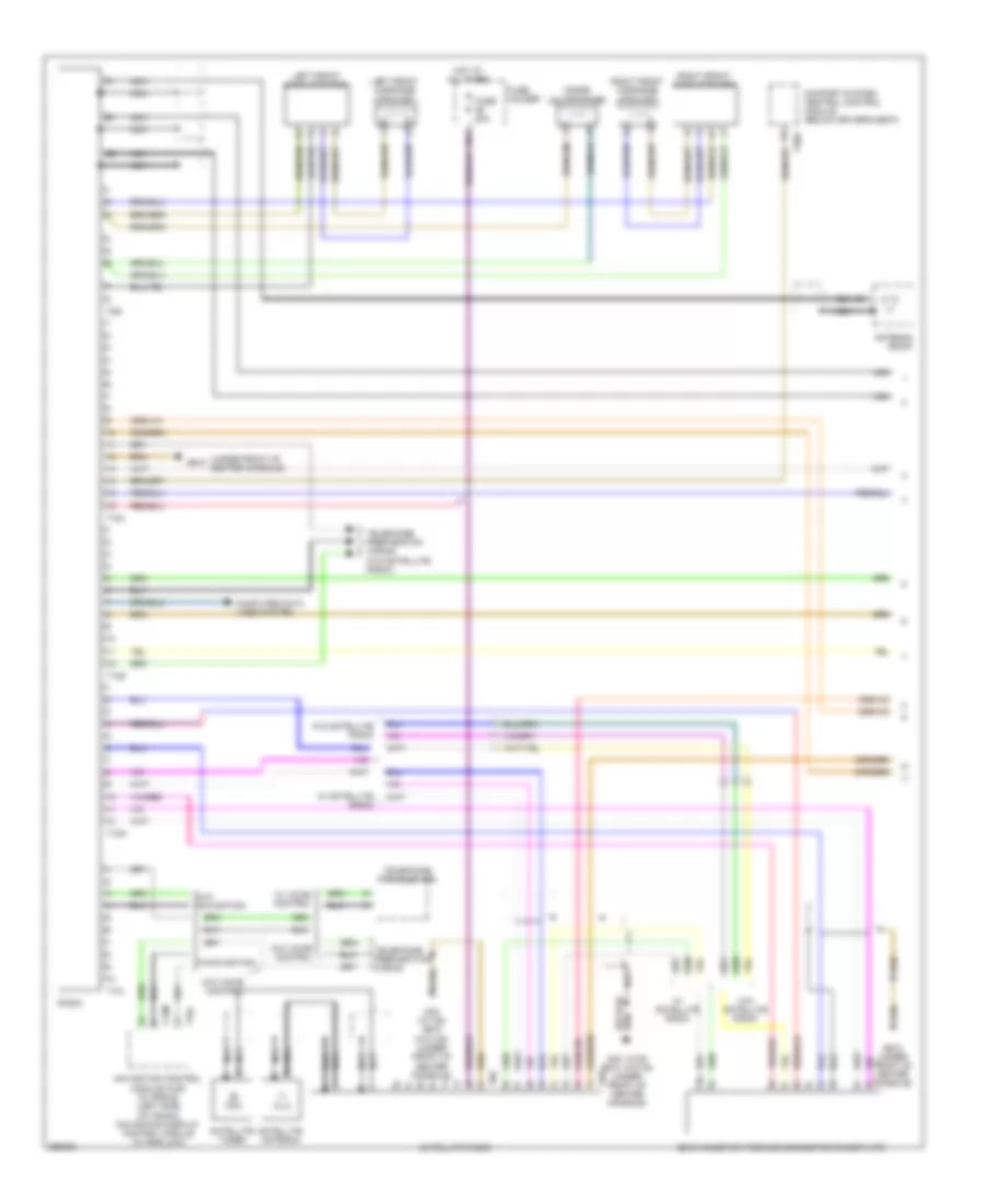 Radio Wiring Diagram Except Convertible with Amplifier 1 of 2 for Audi RS 4 2008
