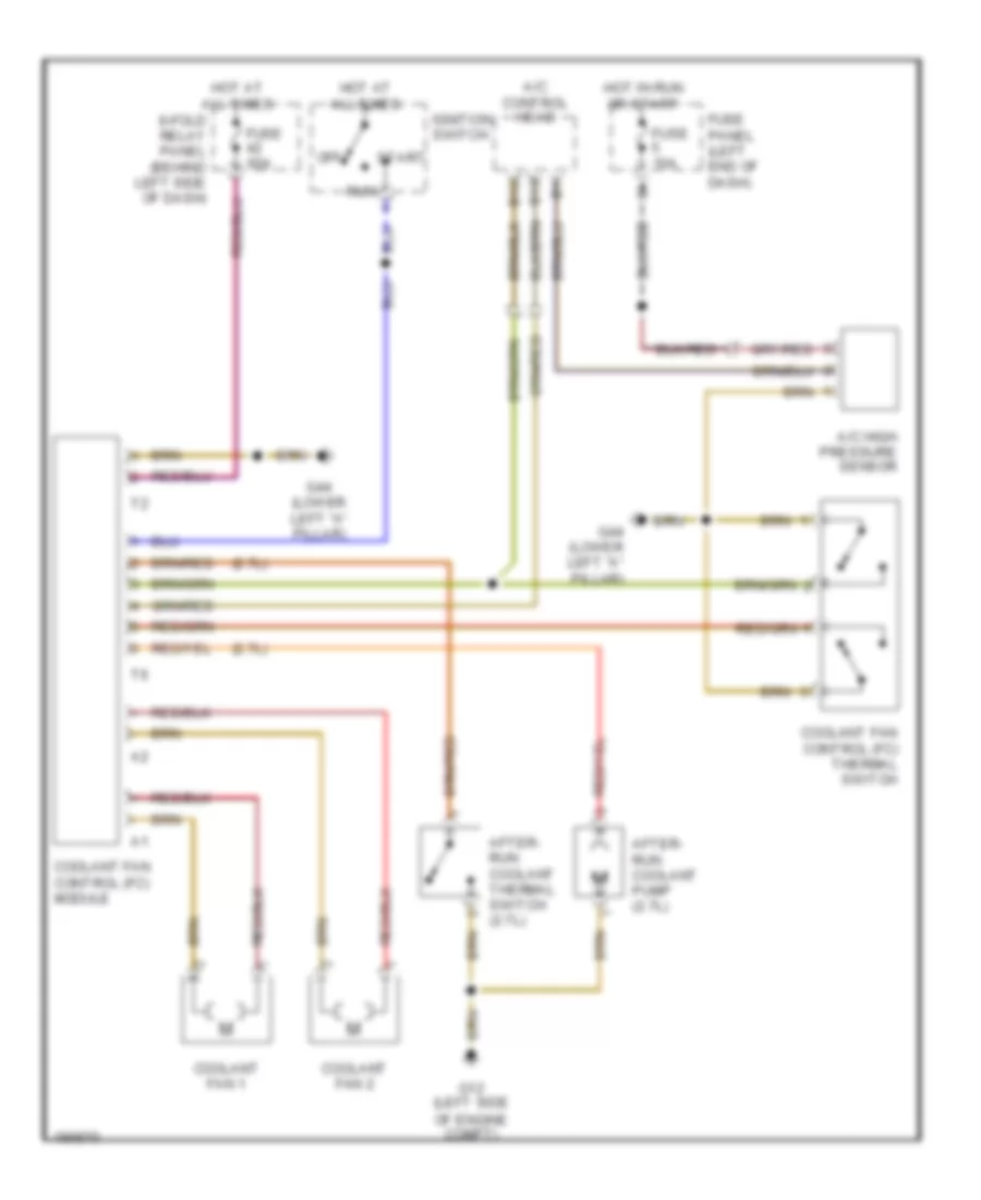 4.2L, Cooling Fan Wiring Diagram for Audi A6 Quattro 2004