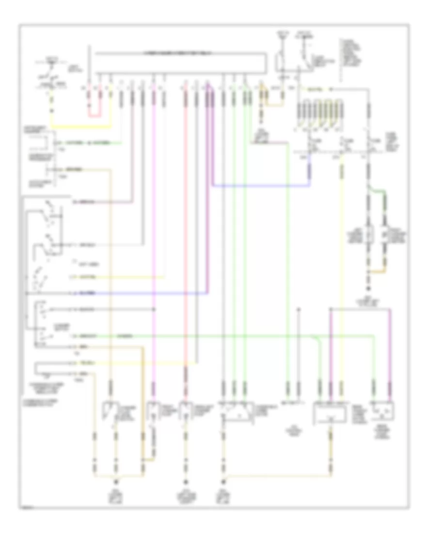 Wiper Washer Wiring Diagram for Audi A6 Quattro 2004