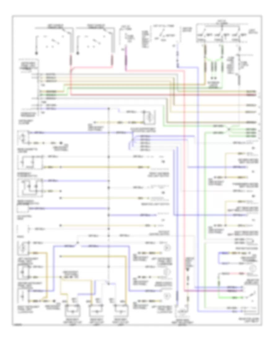 Interior Lights Wiring Diagram 1 of 3 for Audi A8 1998