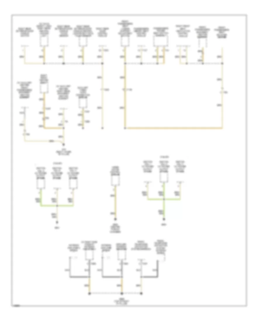 Ground Distribution Wiring Diagram 5 of 7 for Audi Q7 Premium 2014