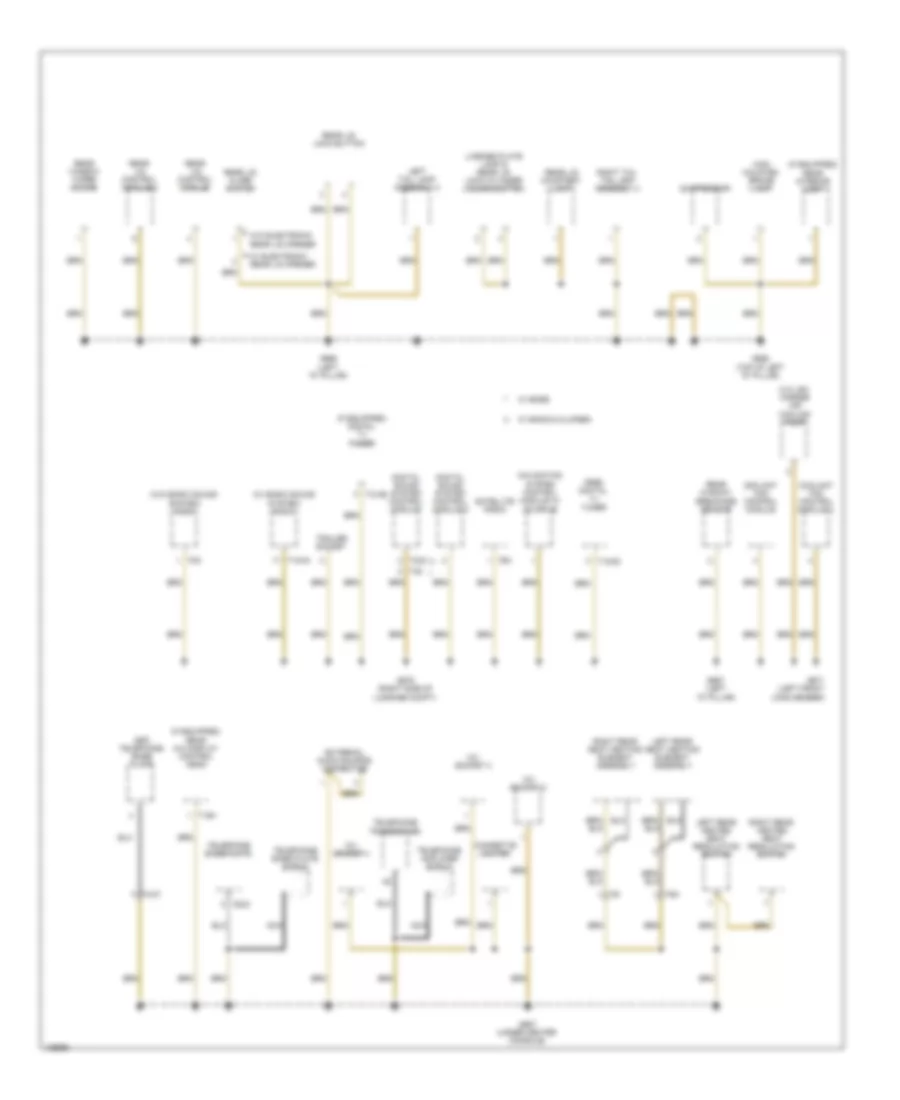 Ground Distribution Wiring Diagram (7 of 7) for Audi Q7 Premium 2014