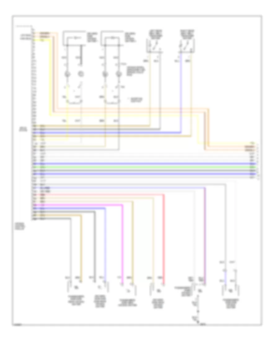 Supplemental Restraints Wiring Diagram 1 of 3 for Audi A8 L Quattro 2004