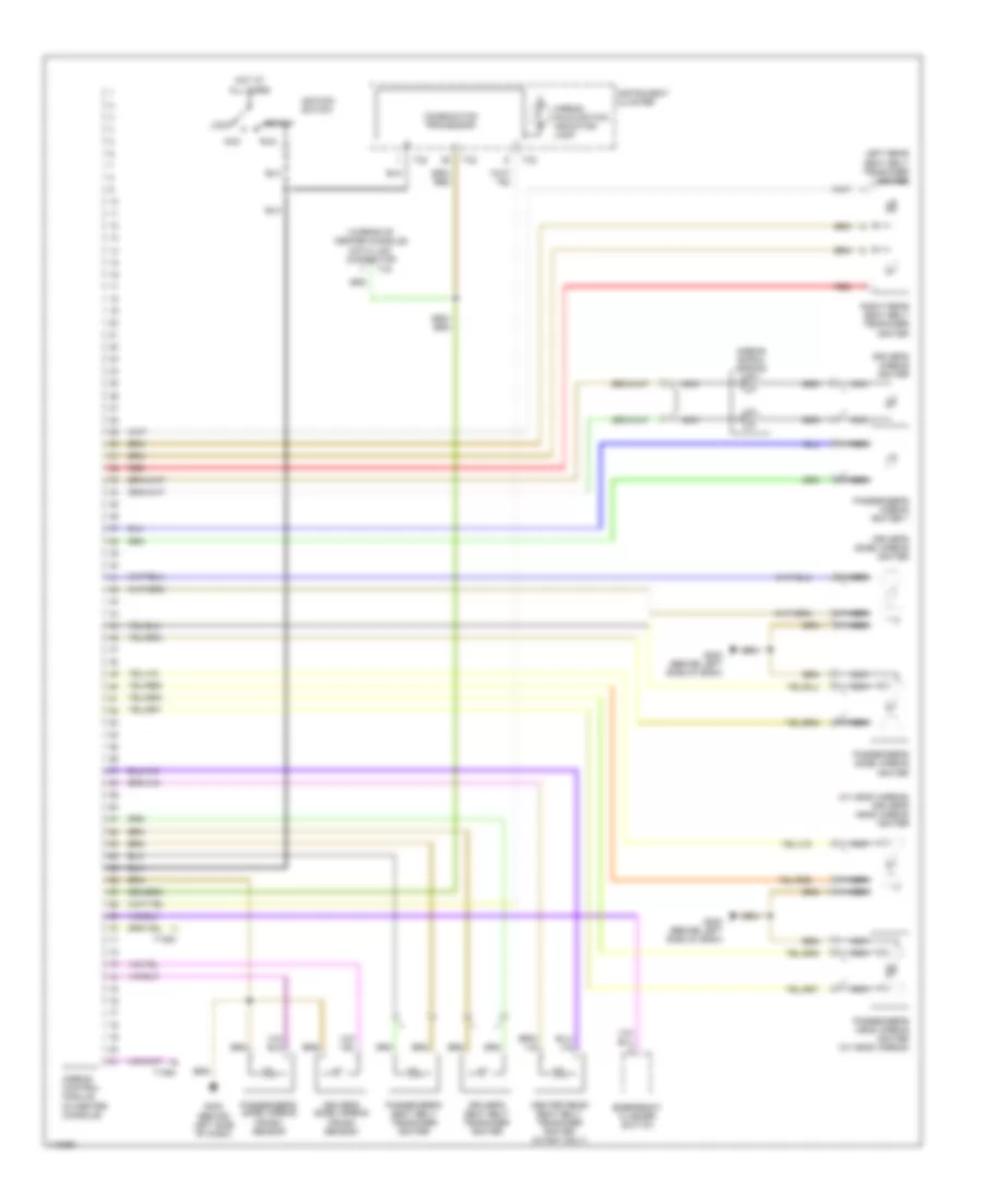 Supplemental Restraints Wiring Diagram for Audi A4 1999