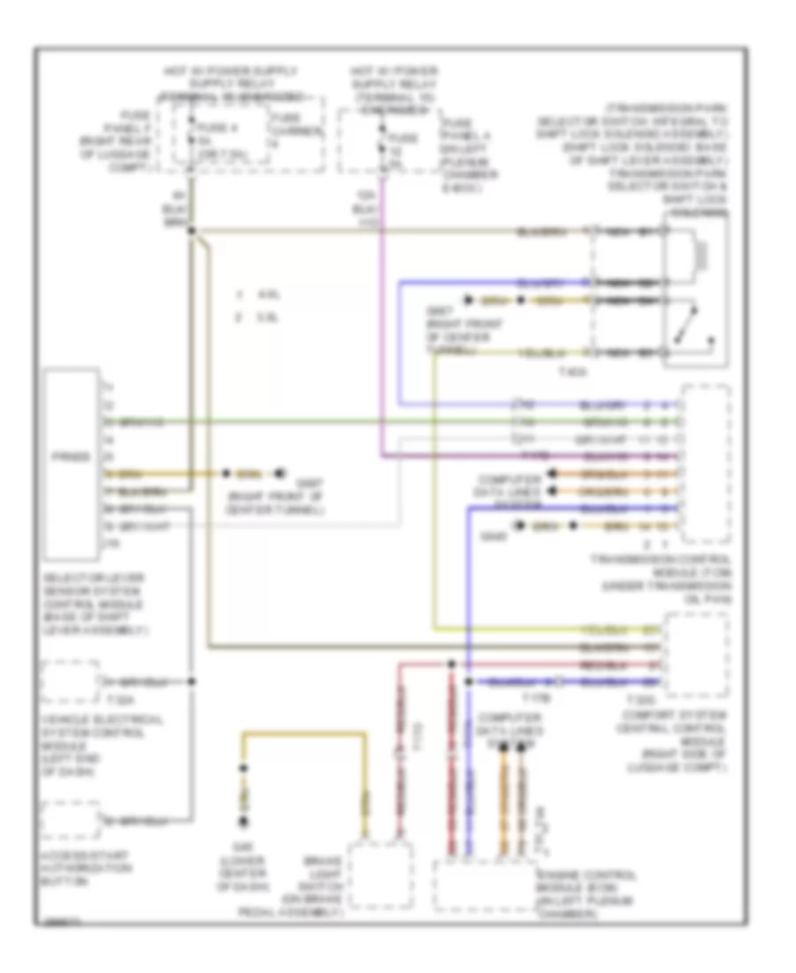 Shift Interlock Wiring Diagram for Audi A7 Premium 2013