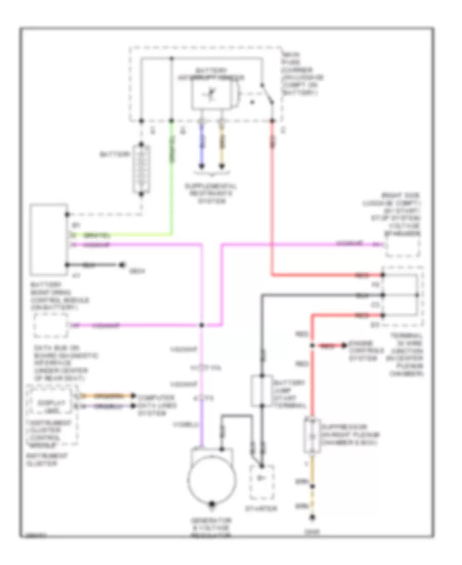 Charging Wiring Diagram for Audi A7 Premium 2013