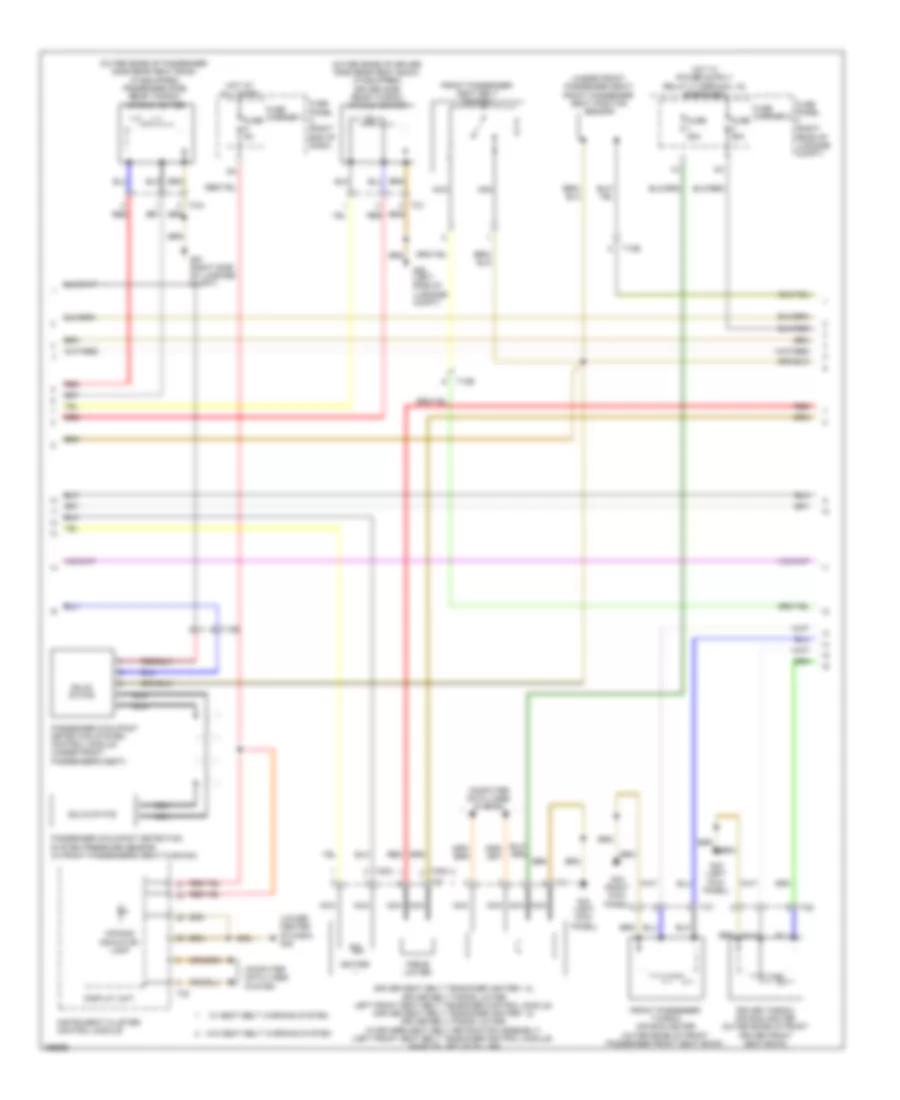 Supplemental Restraints Wiring Diagram 2 of 3 for Audi A7 Premium 2013