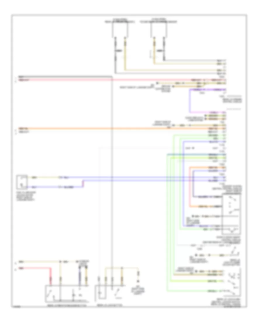 Trunk  Fuel Door Release Wiring Diagram 2 of 2 for Audi A7 Premium 2013