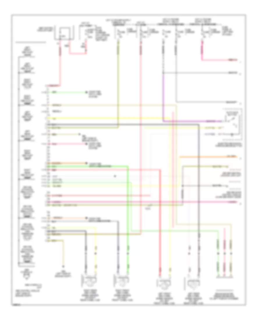 Anti lock Brakes Wiring Diagram 1 of 2 for Audi A7 Premium 2013