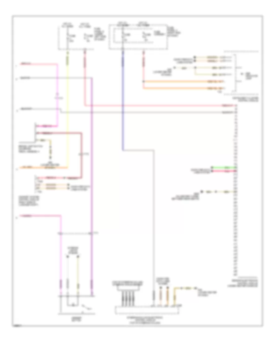 Anti lock Brakes Wiring Diagram 2 of 2 for Audi A7 Premium 2013