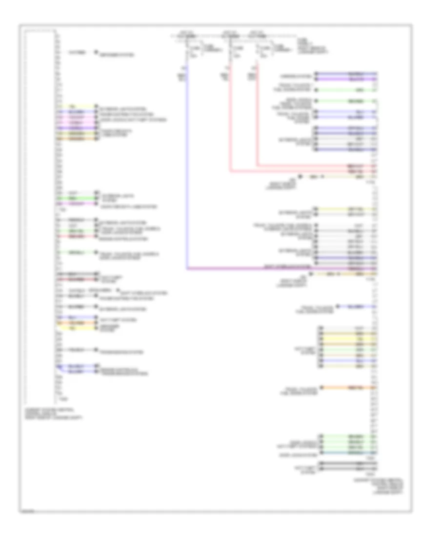 Comfort System Central Control Module Wiring Diagram for Audi A7 Premium 2013