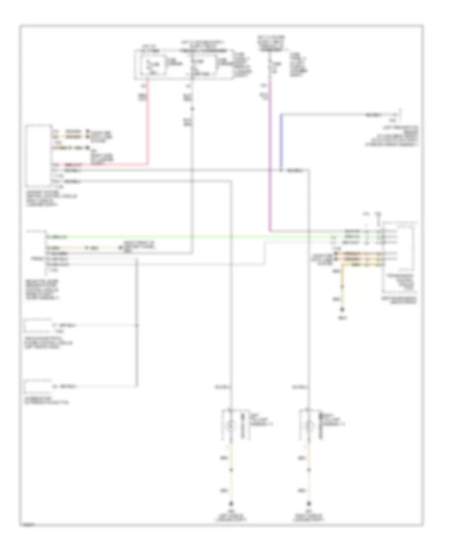 Backup Lamps Wiring Diagram for Audi A7 Premium 2013