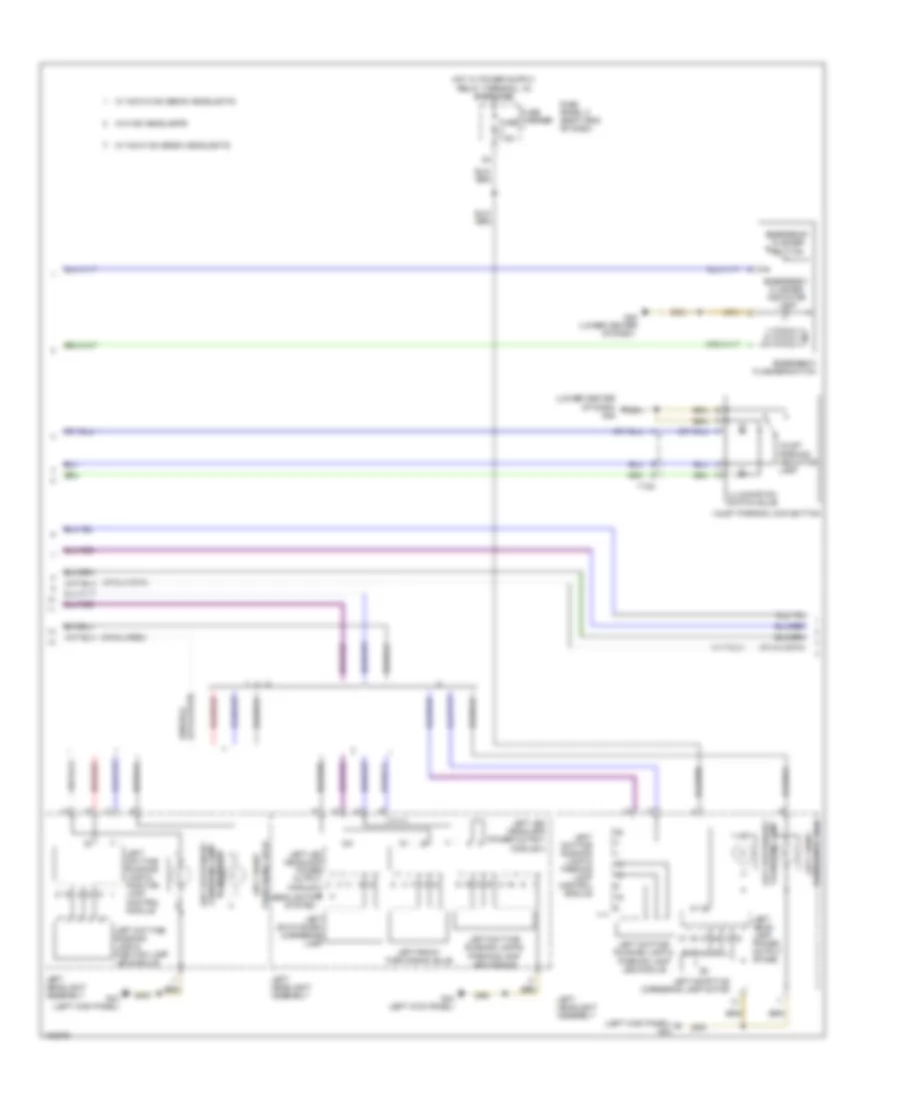 Exterior Lamps Wiring Diagram 2 of 5 for Audi A7 Premium 2013