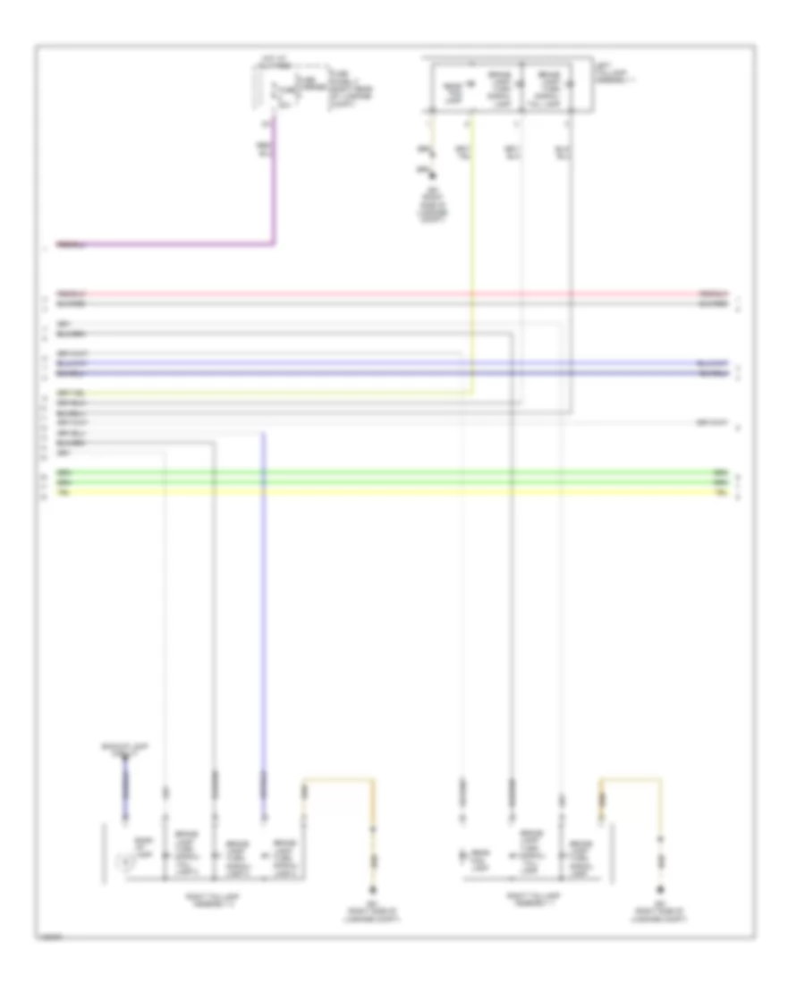 Exterior Lamps Wiring Diagram 4 of 5 for Audi A7 Premium 2013