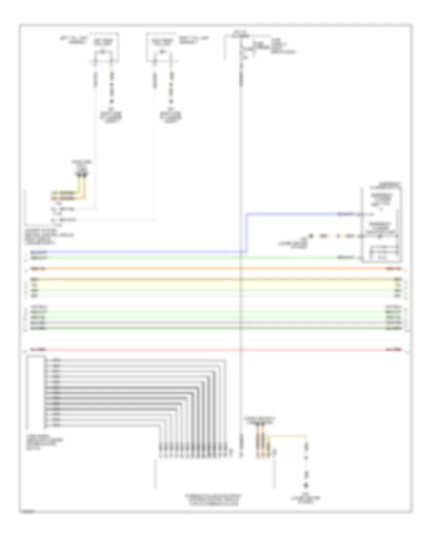 Headlights Wiring Diagram with HID without Bi Xenon Headlights 2 of 3 for Audi A7 Premium 2013