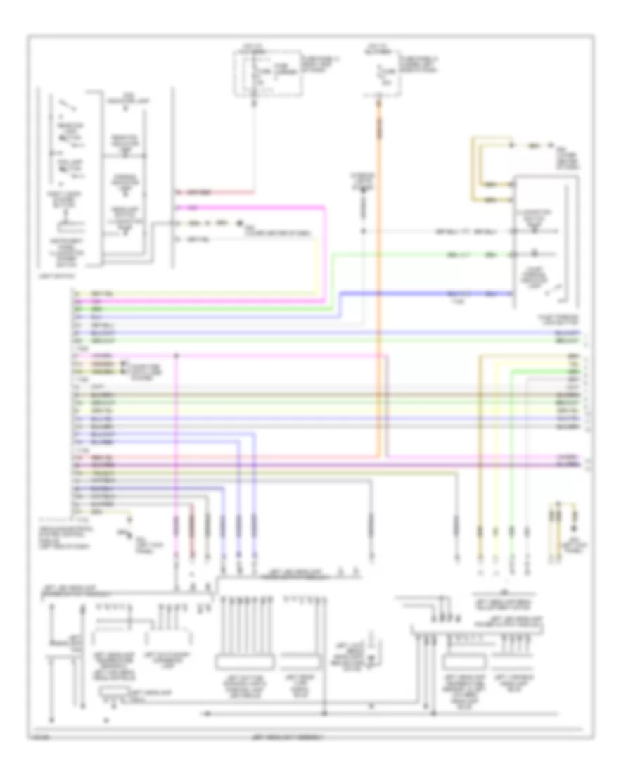 Headlights Wiring Diagram without HID Headlamps 1 of 3 for Audi A7 Premium 2013