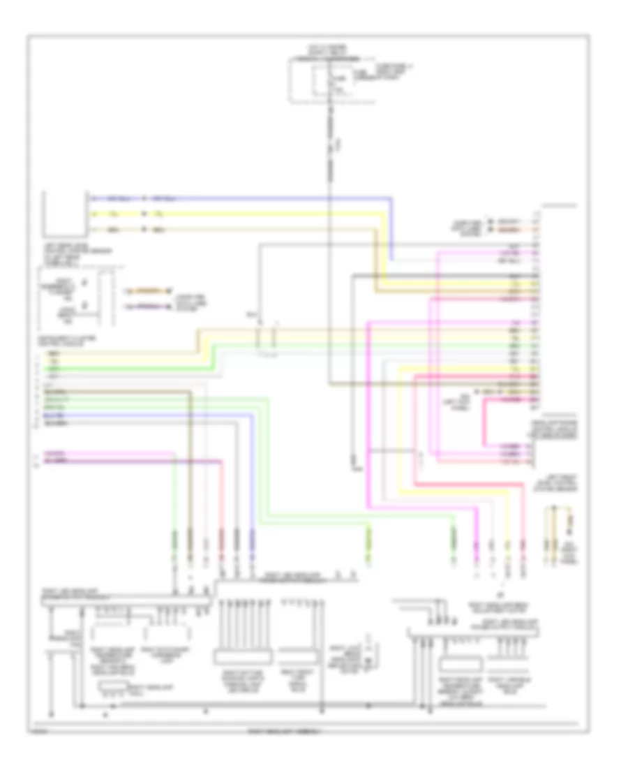 Headlights Wiring Diagram without HID Headlamps 3 of 3 for Audi A7 Premium 2013