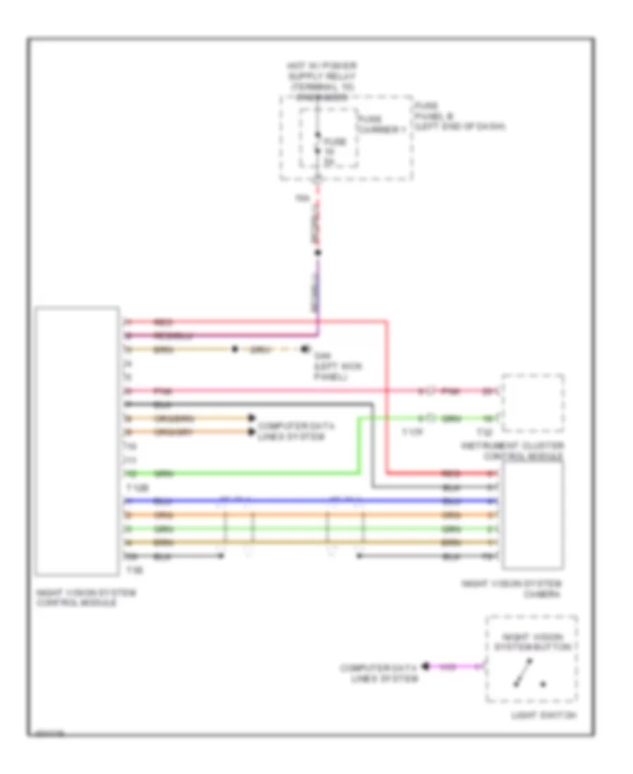 Night Vision Wiring Diagram for Audi A7 Premium 2013