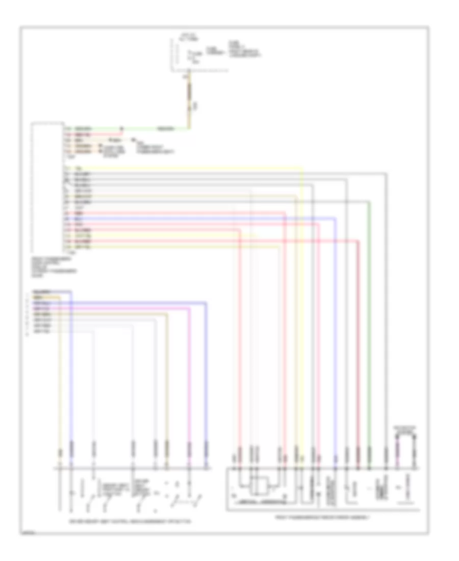 Memory Mirrors Wiring Diagram 2 of 2 for Audi A7 Premium 2013