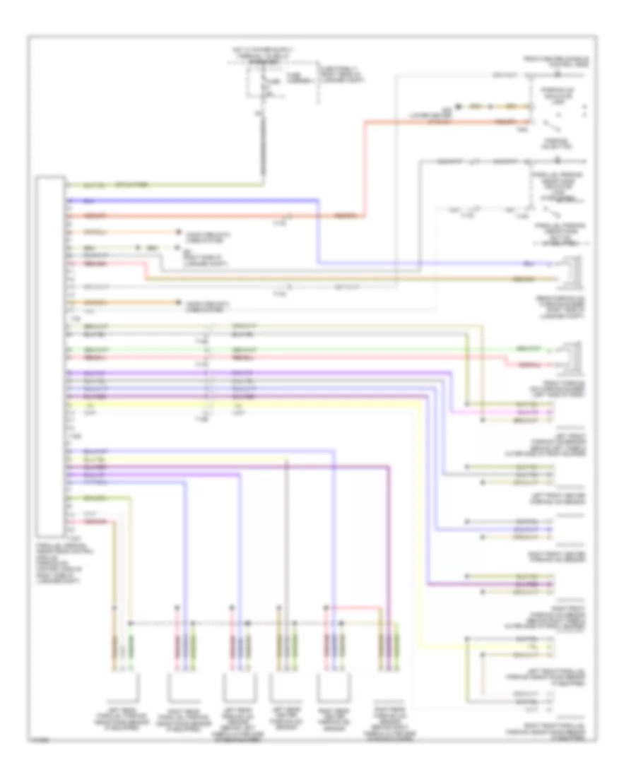 Parking Assistant Wiring Diagram for Audi A7 Premium 2013