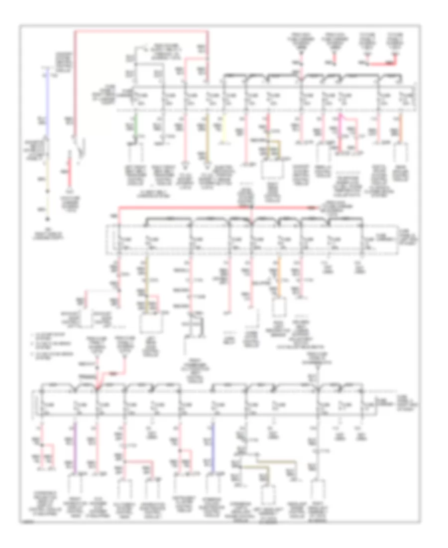 Power Distribution Wiring Diagram 2 of 6 for Audi A7 Premium 2013