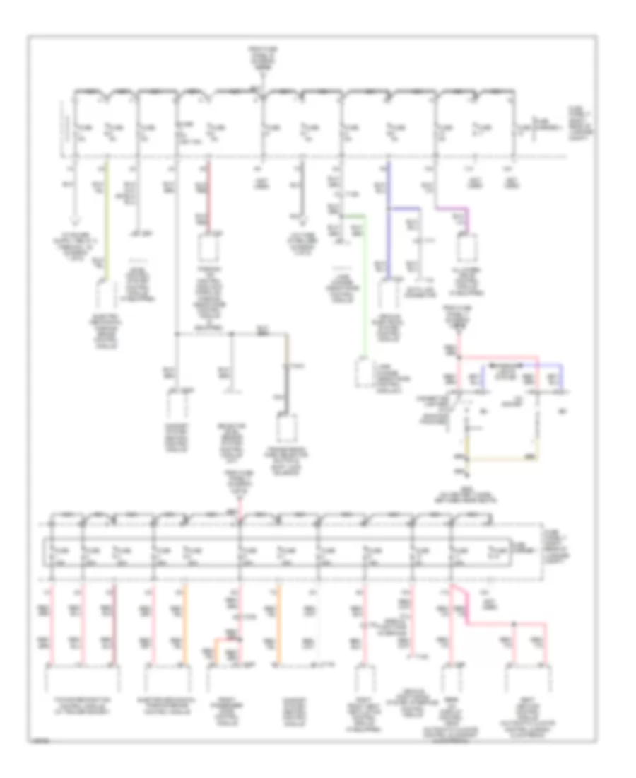 Power Distribution Wiring Diagram 4 of 6 for Audi A7 Premium 2013