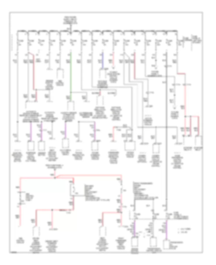 Power Distribution Wiring Diagram 6 of 6 for Audi A7 Premium 2013