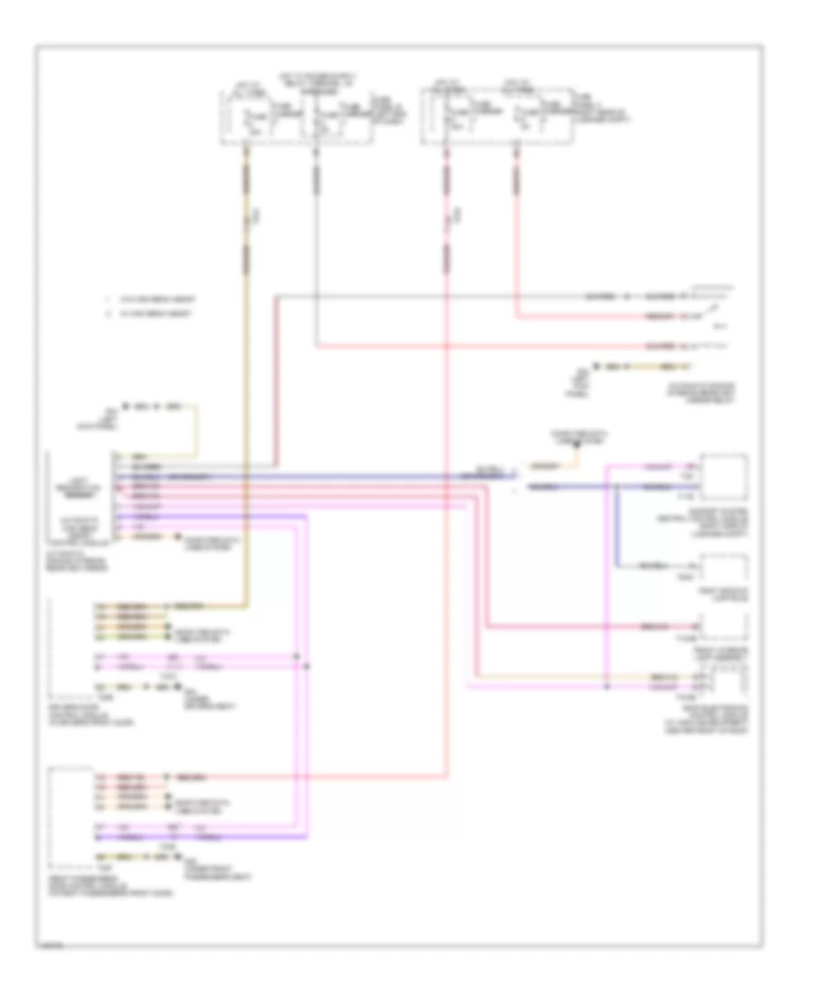 Power Mirrors Wiring Diagram for Audi A7 Premium 2013