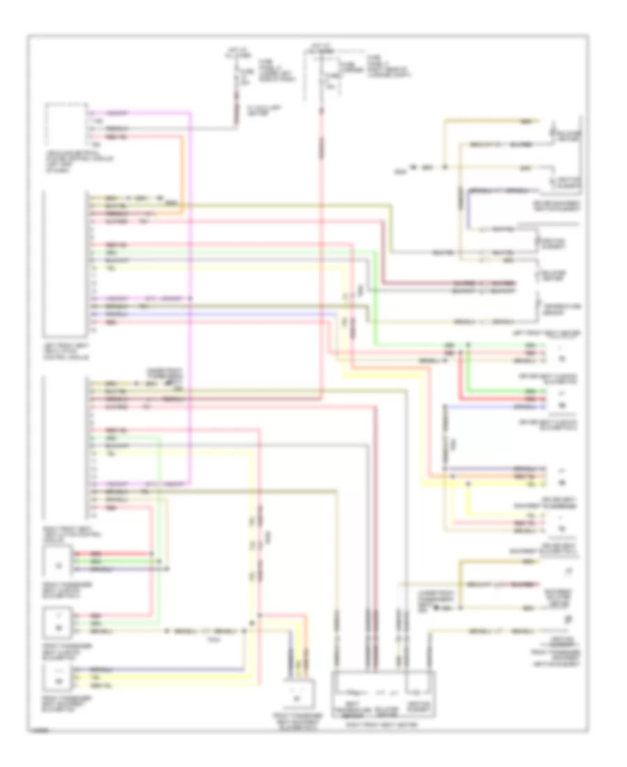 Front Heated Seats Wiring Diagram for Audi A7 Premium 2013