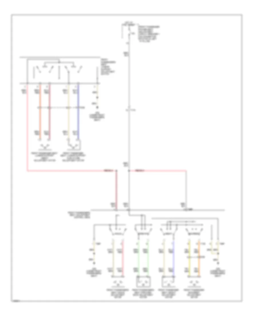 Passenger Power Seat Wiring Diagram for Audi A7 Premium 2013