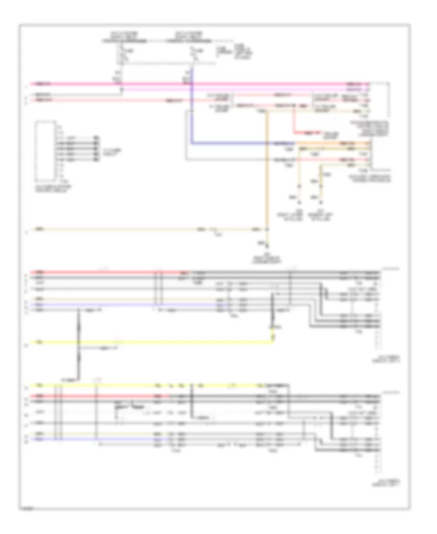 Rear Seat Entertainment Wiring Diagram 2 of 2 for Audi Q7 Premium Plus 2014