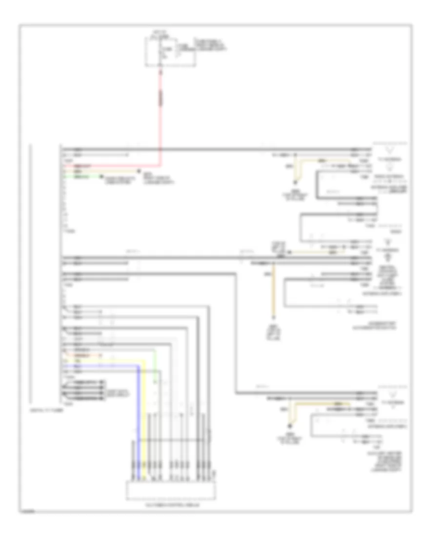 TV Tuner Wiring Diagram for Audi Q7 Premium Plus 2014