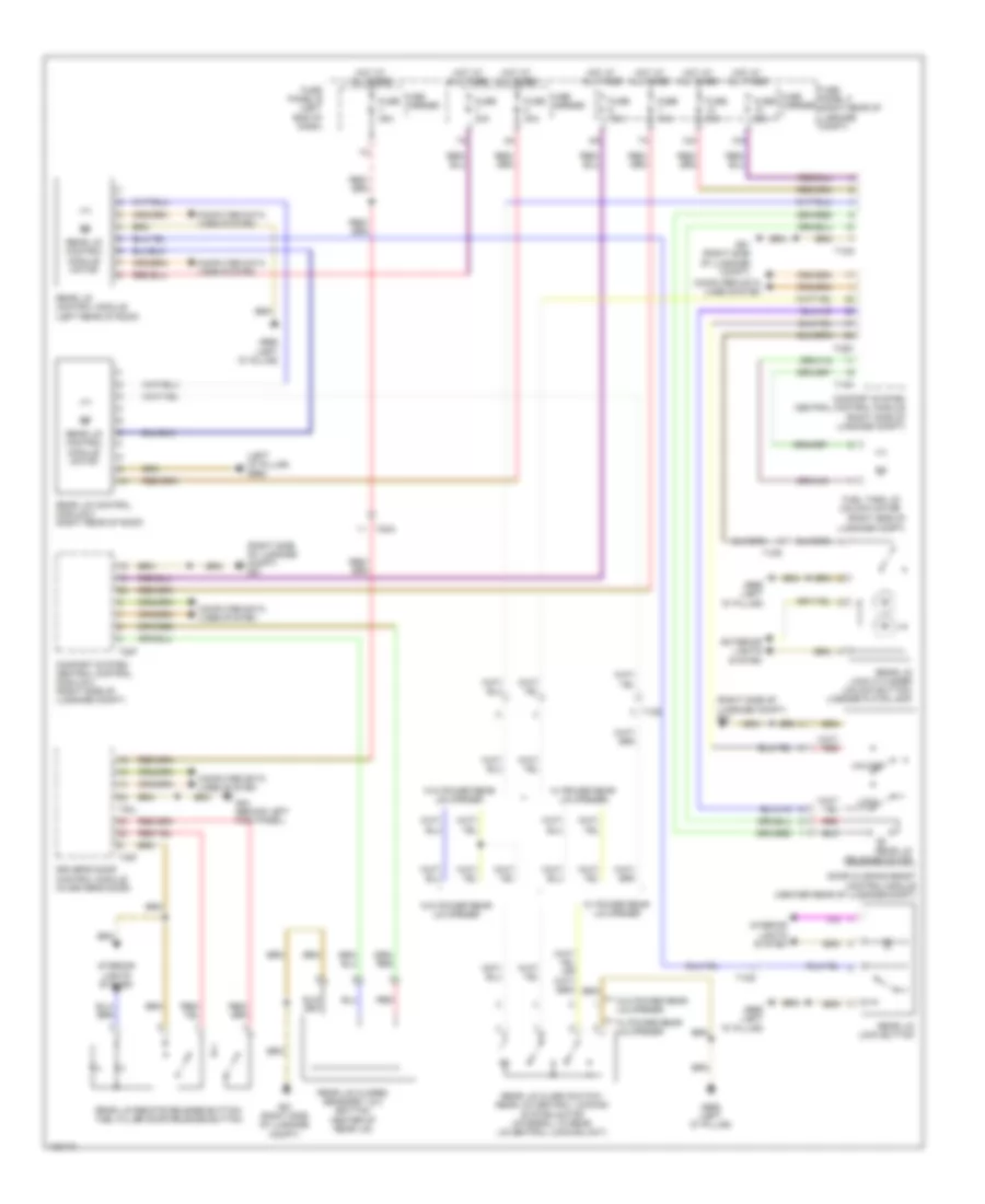 Trunk  Fuel Door Release Wiring Diagram for Audi Q7 Premium Plus 2014