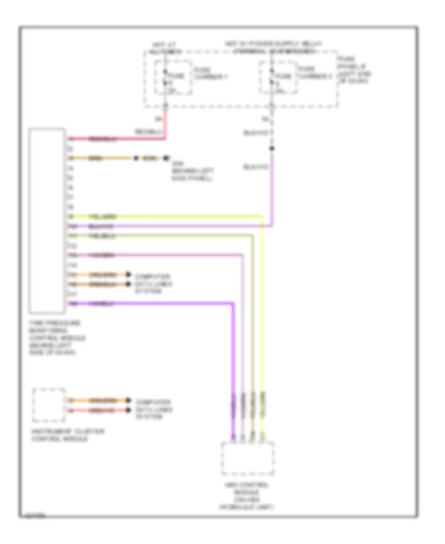 Warning Systems Wiring Diagram for Audi Q7 Premium Plus 2014