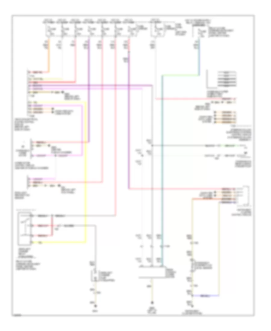 Wiper Washer Wiring Diagram for Audi Q7 Premium Plus 2014