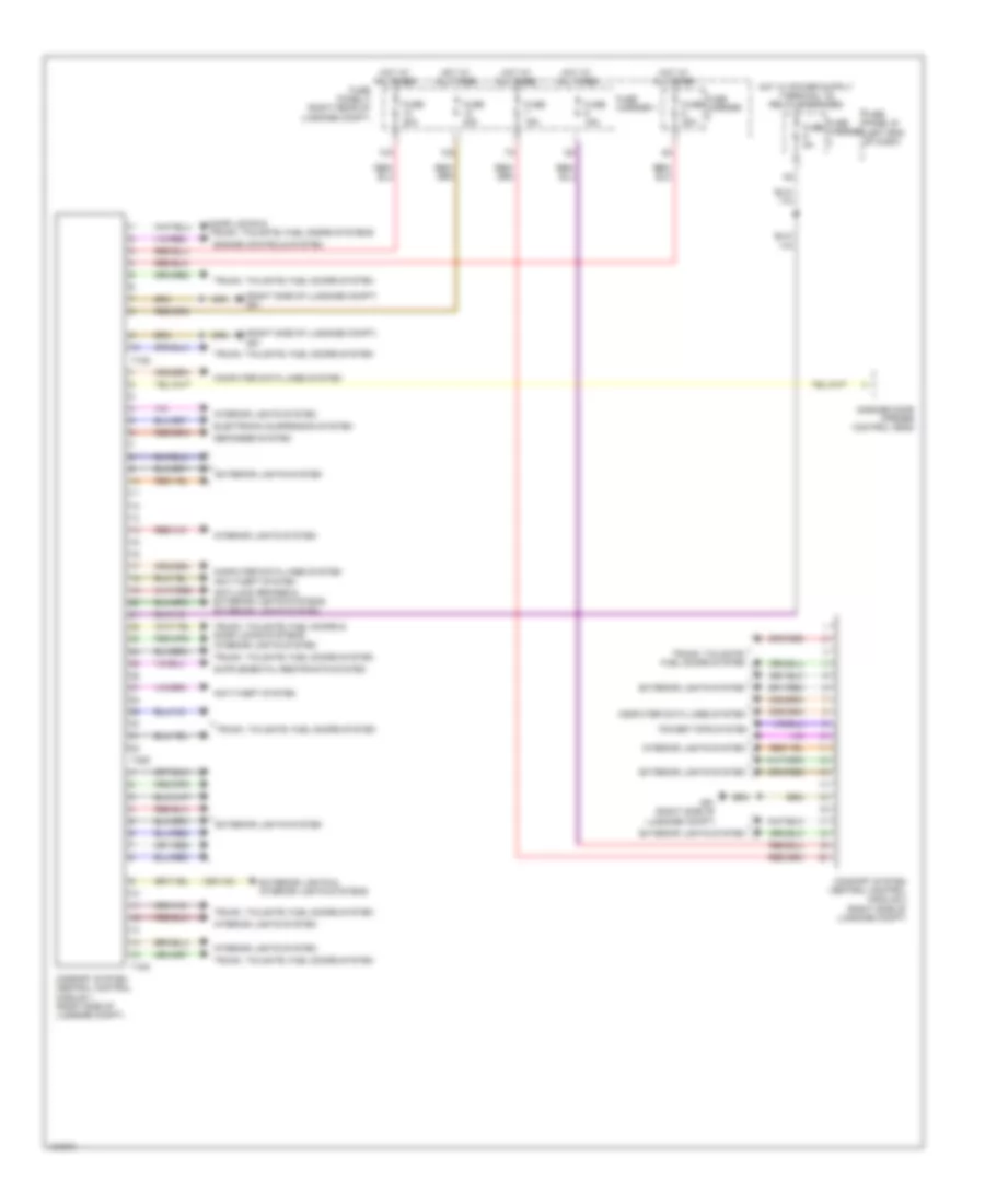 Comfort System Central Control Module Wiring Diagram for Audi Q7 Premium Plus 2014