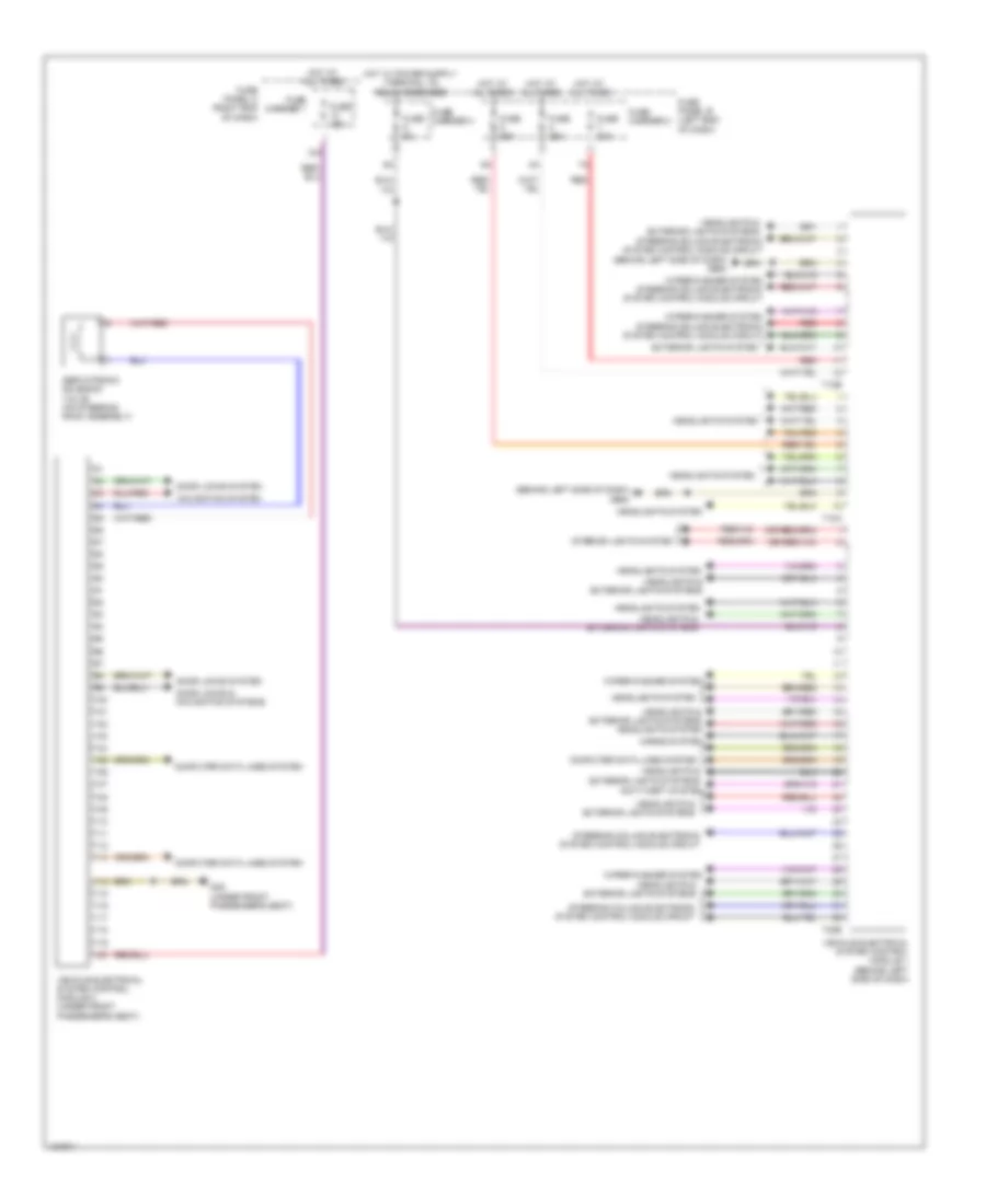 Vehicle Electrical System Control Module Wiring Diagram for Audi Q7 Premium Plus 2014