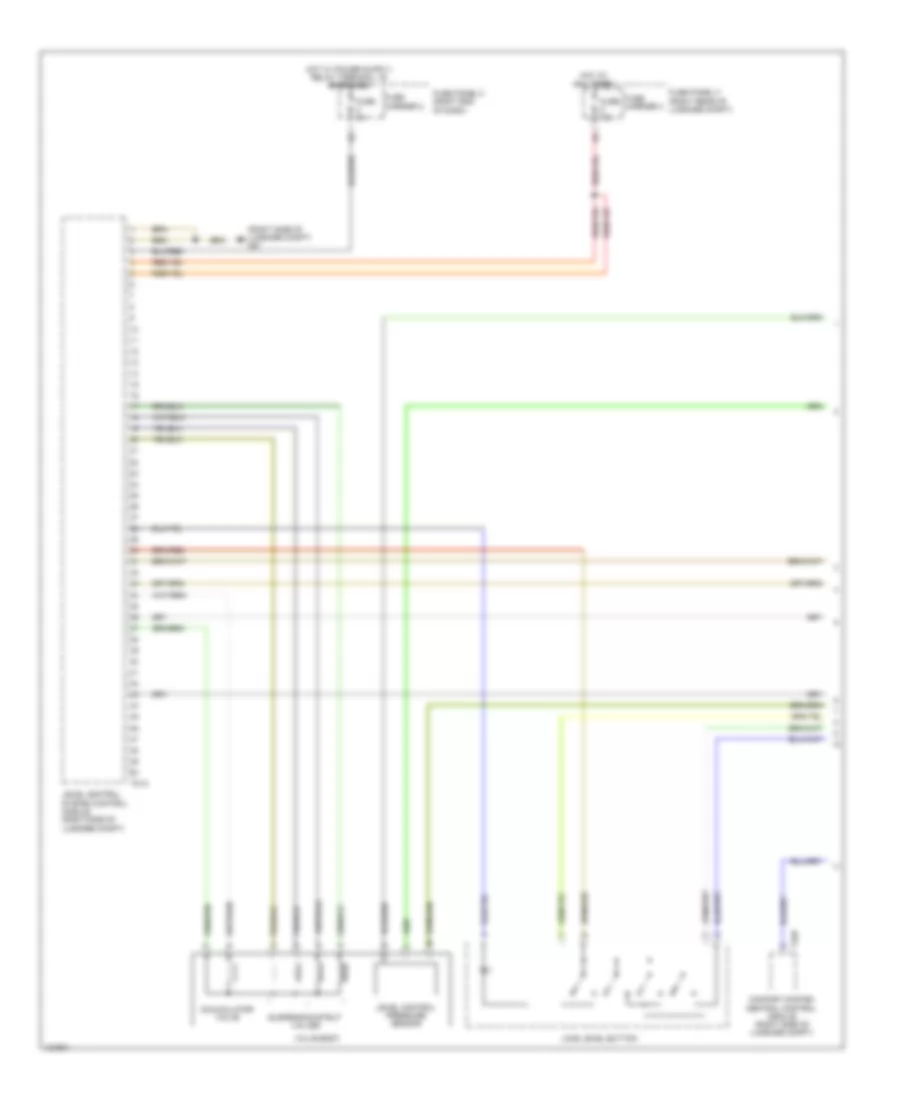 Electronic Suspension Wiring Diagram 1 of 3 for Audi Q7 Premium Plus 2014